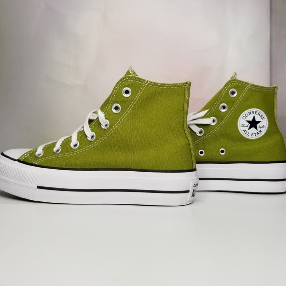 Converse CTAS Women Canvas Lift Hi Top Sneakers Size 5.5 Forrest A08286F NWT